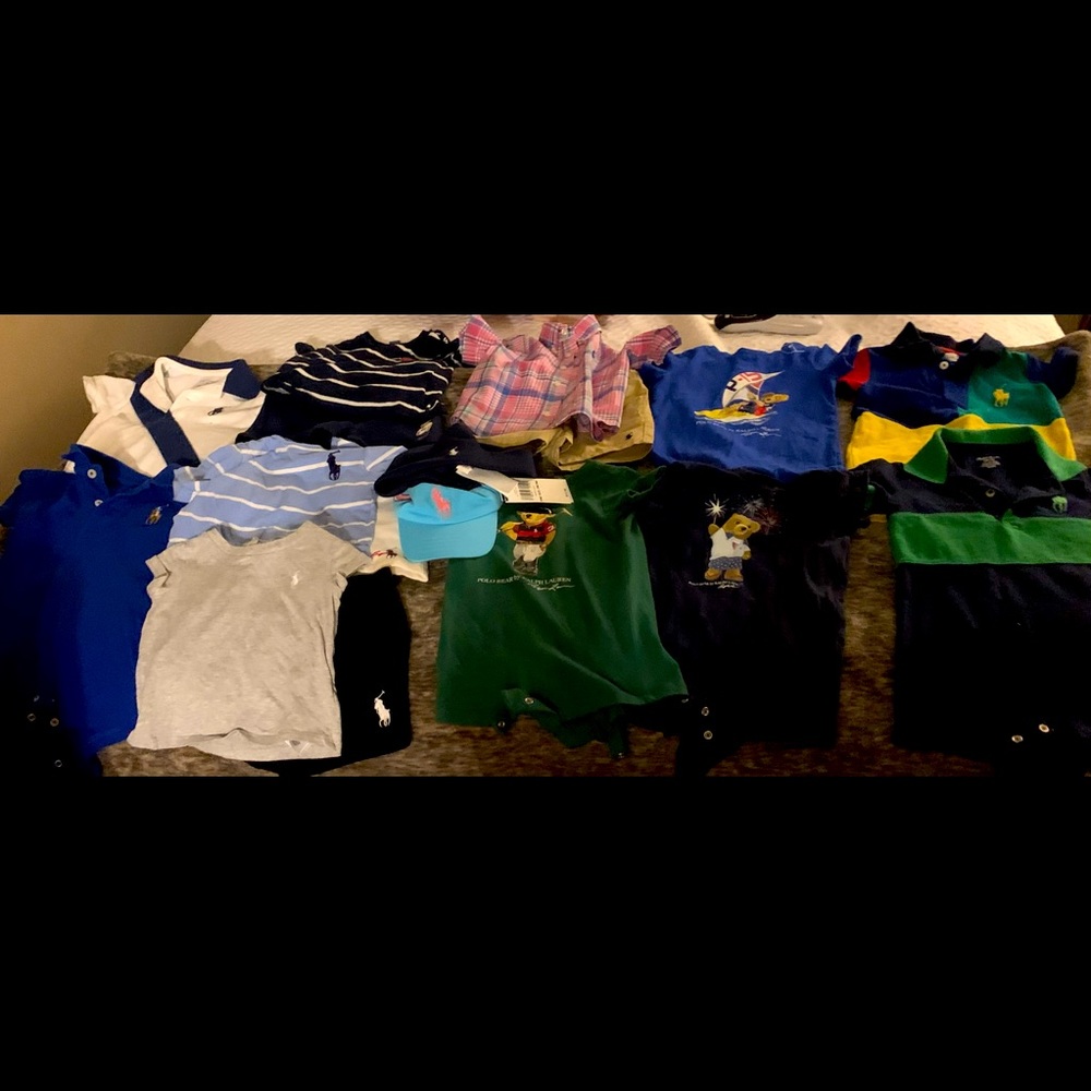 Gently used Polo by Ralph Lauren items 6-9 months.